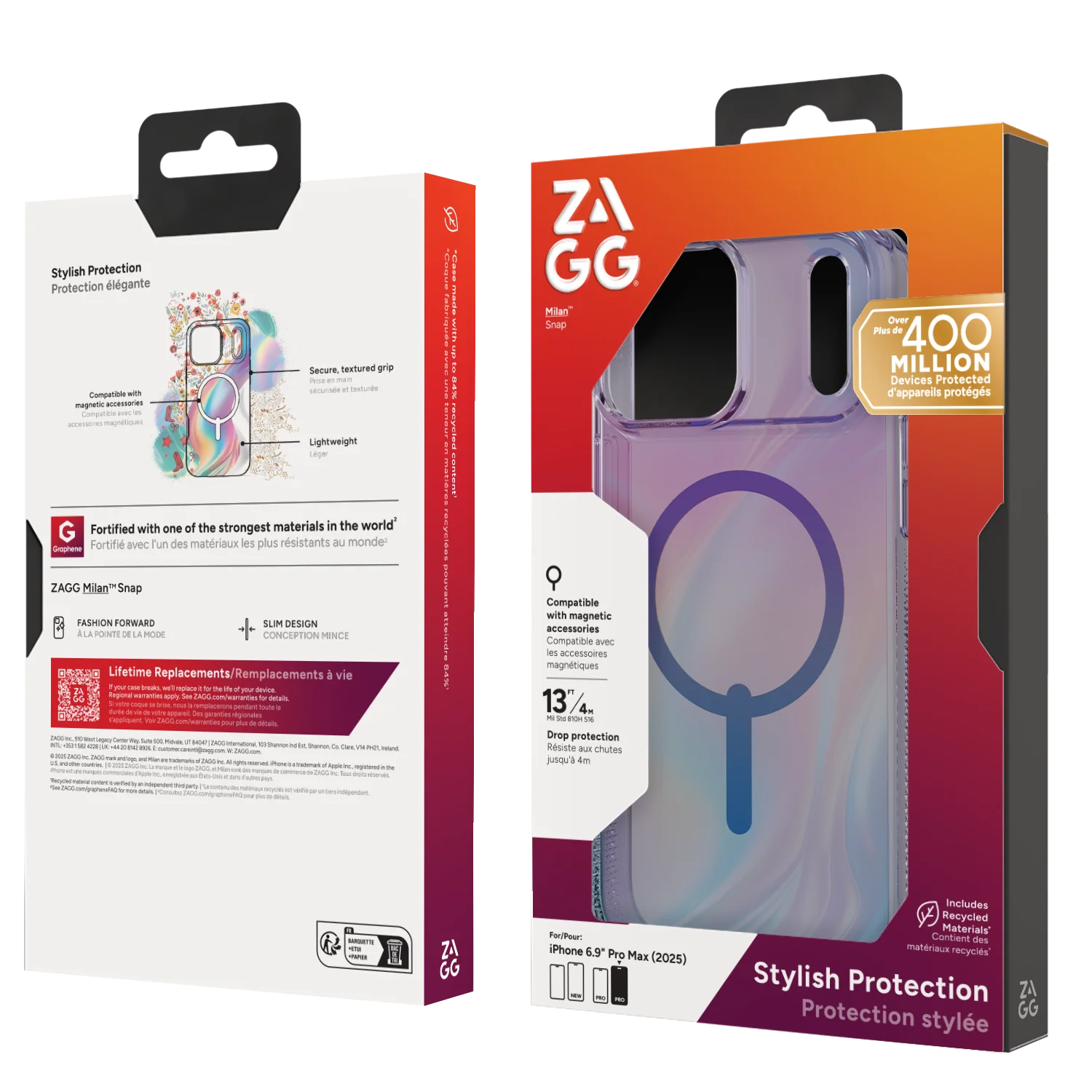 ZAGG Milan Snap Case iPhone 17 Pro Max - Iridescent Lights
